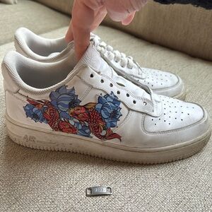 Coy Fish AF1 Nike Air Force 1 EUC, w/lace toggles